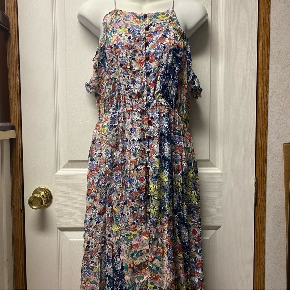 Anthropologie Floral Halter Maxi Dress in Multicolor - Picture 2 of 13
